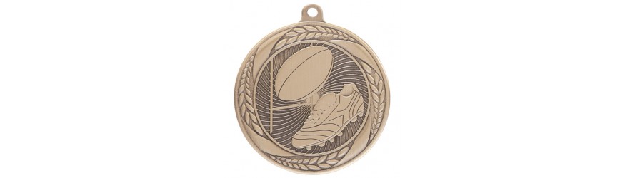 TYPHOON RUGBY MEDAL 50MM - BRONZE